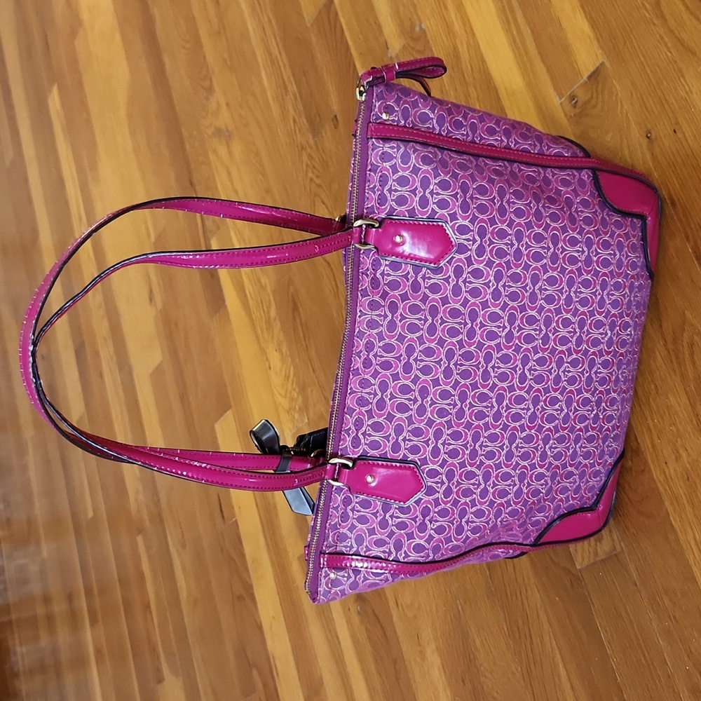 Coach Poppy Metallic Signature - Picture 4 of 15